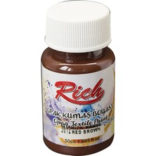 Mbb E-Ticaret Rıch Akrilik Kumaş Boyası 03473 Kızıl Kahve 50 Cc.