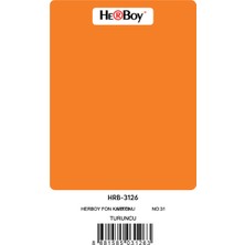 Mbb E-Ticaret Herboy Fon Kartonu 50X70 Turuncu No:31 160 gr 100 Lü HRB-3126