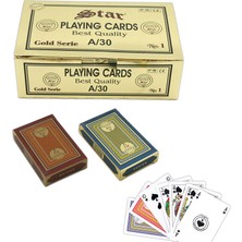 Mbb E-Ticaret Star Gold Seri No:1 A/30 Oyun Kağıdı 1030585-(***3 Adet***)
