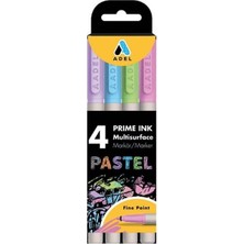 Mbb E-Ticaret Adel Prıme 4 Renk Pastel Multisurface Boldlıner Kalem 2201000105-(***9 Adet***)