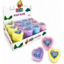 Mbb E-Ticaret Sino SLM-0030 Pastel Kalp Slime 24'lü Paket 140 Gr.*6