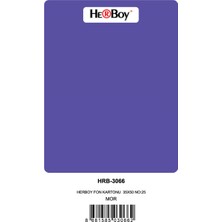Mbb E-Ticaret Herboy Fon Kartonu 35X50 No:25 Mor 100 Lü HRB-3066