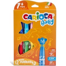 Mbb E-Ticaret Carıoca 12 Renk Teddy Jumbo Bebek Keçeli Kalem 42816