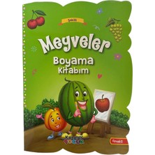Mbb E-Ticaret Karatay Büyük Şekilli Meyveler Boyama Kitabı *100-(***12 Adet***)