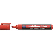 Mbb E-Ticaret Edding 300 Kırmızı Permanent Marker Kalem-(***9 Adet***)
