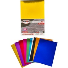 Mbb E-Ticaret Kupon KFK-400 Metalik Aynalı Karton A4 10 Renk *100-(***9 Adet***)