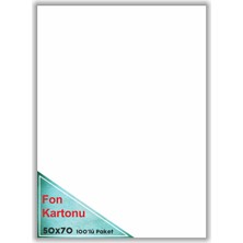 Mbb E-Ticaret Çınar Fon Kartonu Beyaz 48X68 100'LÜ 50011