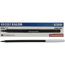 Mbb E-Ticaret Mimaks Fpo-10/s Keçeli Kalem Siyah 10'lu *200-(***6 Adet***)