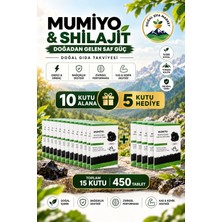 Doğal Şifa Market Mumiyo Shilajit Takviye Edici Gıda 10 Kutu Alana 5 Kutu Hediye