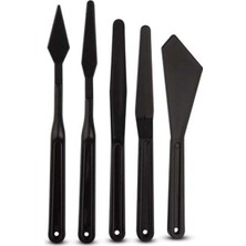 Mbb E-Ticaret Rıch 11247 5 Li Plastik Spatul Set Siyah 01908-(***12 Adet***)