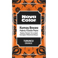 Mbb E-Ticaret Nova Color Toz Kumaş Boyası Turuncu 12 gr NC-906-(***12 Adet***)