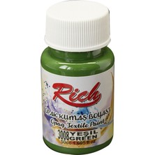 Mbb E-Ticaret Rıch Akrilik Kumaş Boyası 03468 Yeşil 50 Cc.