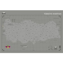 Mbb E-Ticaret Gürbüz 21001 Kazınabilir Türkiye Haritası 35X50-(***9 Adet***)