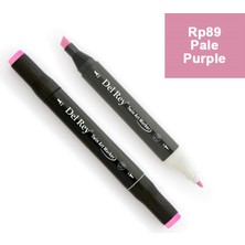 Mbb E-Ticaret Del Rey Twın Marker RP89 Pale Purple Çift Uçlu Grafik Kalemi MN-DR089-(***1 Adet***)