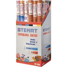 Mbb E-Ticaret Temat 45 cm x 2 mt Desenli Yapışkanlı Asetat Rulo 159596
