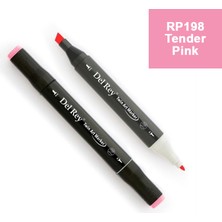 Mbb E-Ticaret Del Rey Twın Marker RP198 Tender Pink Çift Uçlu Grafik Kalemi MN-DR198-(***9 Adet***)