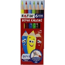 Mbb E-Ticaret Fatih 6 Renk Yarım Boy Kuru Boya 33006-(***12 Adet***)