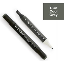 Mbb E-Ticaret Del Rey Twın Marker Cg8 Cool Grey Çift Uçlu Grafik Kalemi Mn-Drcg8-(***12 Adet***)