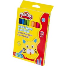 Mbb E-Ticaret Play-Doh 12 Renk Jumbo Üçgen Kuruboya KU008