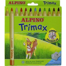 Mbb E-Ticaret Alpıno Trımax Jumbo 12 Li Kuru Boya Kalemi AL-113