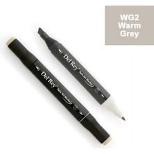 Mbb E-Ticaret Del Rey Twın Marker Wg2 Warm Grey Çift Uçlu Grafik Kalemi Mn-Drwg2-(***9 Adet***)