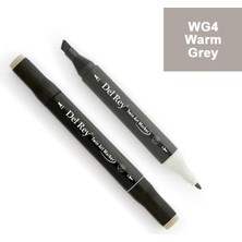 Mbb E-Ticaret Del Rey Twın Marker Wg4 Warm Grey Çift Uçlu Grafik Kalemi Mn-Drwg4-(***12 Adet***)