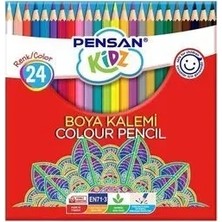Mbb E-Ticaret Pensan 98052 Kıdz Kuru Boya 24 Renk Tüp 12'li Tam Boya Kalemi*24