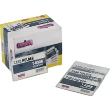 Mbb E-Ticaret Lamiess T-033 H Yatay Plastik Kart Kabı-(***3 Adet***)