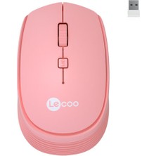 Mbb E-Ticaret Lecoo WS202-P Pembe USB Kablosuz Mouse