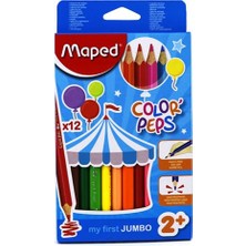 Mbb E-Ticaret Maped 834010 12 Renk Jumbo Kuru Boya Kalemi