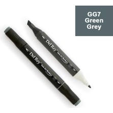 Mbb E-Ticaret Del Rey Twın Marker Gg7 Green Grey Çift Uçlu Grafik Kalemi Mn-Drgg7-(***1 Adet***)