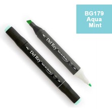 Mbb E-Ticaret Del Rey Twın Marker BG179 Aqua Mint Çift Uçlu Grafik Kalemi MN-DR179-(***3 Adet***)