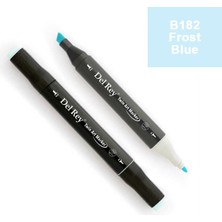 Mbb E-Ticaret Del Rey Twın Marker B182 Frost Blue Çift Uçlu Grafik Kalemi MN-DR182-(***12 Adet***)