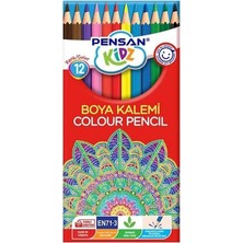 Mbb E-Ticaret Pensan Kidz 12 Renk Tam Boy Kuru Boya PE56312TBKB