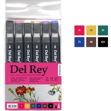 Mbb E-Ticaret Del Rey Twın Marker Çift Uçlu Grafik Kalemi 6 Lı Animation Renkler MN-ASKT06/5