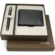Mbb E-Ticaret Scrikss Dr 240 35 Mat Siyah Roller Kalem+Cüzdan Siyah
