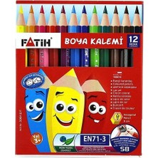 Mbb E-Ticaret Fatih 12 Renk 1/2 Yarım Boy Kuru Boya 33012-(***9 Adet***)
