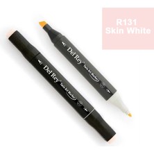 Mbb E-Ticaret Del Rey Twın Marker R131 Skin White Çift Uçlu Grafik Kalemi MN-DR131-(***3 Adet***)