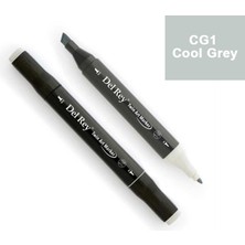 Mbb E-Ticaret Del Rey Twın Marker Cg1 Cool Grey Çift Uçlu Grafik Kalemi Mn-Drcg1-(***3 Adet***)