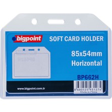 Mbb E-Ticaret Bıgpoınt BP662H Yatay Kart Kabı Soft 85X54 Mm-(***12 Adet***)