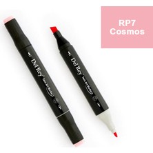 Mbb E-Ticaret Del Rey Twın Marker Rp7 Cosmos Çift Uçlu Grafik Kalemi MN-DR007-(***9 Adet***)