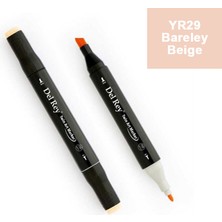 Mbb E-Ticaret Del Rey Twın Marker YR29 Barely Beige Çift Uçlu Grafik Kalemi MN-DR029-(***1 Adet***)