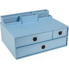 Mbb E-Ticaret Gıpta ORG1782  Pearl Lıght Blue 3 Çekmeceli Multi Masa Üstü Set
