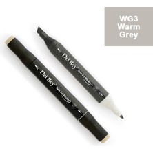 Mbb E-Ticaret Del Rey Twın Marker Wg3 Warm Grey Çift Uçlu Grafik Kalemi Mn-Drwg3-(***9 Adet***)