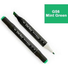Mbb E-Ticaret Del Rey Twın Marker G56 Mint Green Çift Uçlu Grafik Kalemi MN-DR056-(***12 Adet***)
