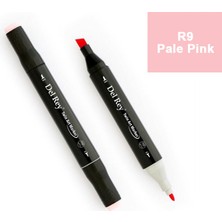 Mbb E-Ticaret Del Rey Twın Marker Rp9 Pale Pink Çift Uçlu Grafik Kalemi MN-DR009-(***12 Adet***)