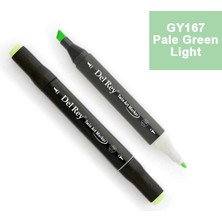 Mbb E-Ticaret Del Rey Twın Marker GY167 Pale Green Light Çift Uçlu Grafik Kalemi MN-DR167-(***12 Adet***)