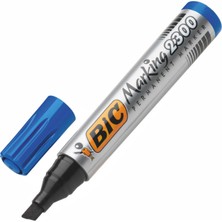 Mbb E-Ticaret Bic 2300 Mavi Permanent Kalem Kesik Uç 820925-(***12 Adet***)