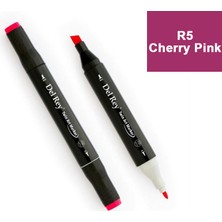 Mbb E-Ticaret Del Rey Twın Marker R5 Cherry Pink Çift Uçlu Grafik Kalemi MN-DR005-(***9 Adet***)