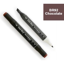 Mbb E-Ticaret Del Rey Twın Marker BR92 Chocolate Çift Uçlu Grafik Kalemi MN-DR092-(***6 Adet***)